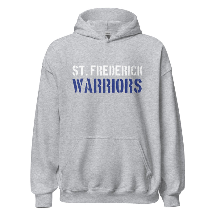 St. Frederick High School Warriors Grey Classic Unisex Hoodie 017