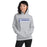 Woman wearing St. Frederick High School Warriors Grey Classic Unisex Hoodie 031