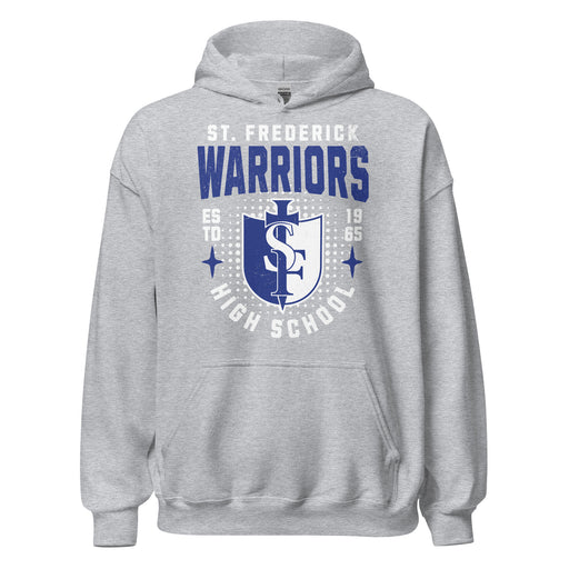 St. Frederick High School Warriors Grey Classic Unisex Hoodie 204