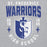 Close-up view of St. Frederick High School Warriors Grey Classic Unisex Hoodie 204