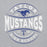 Close-up view of Taylor High School Mustangs Grey Classic Unisex Hoodie 218