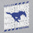 Close-up view of Taylor High School Mustangs Grey Classic Unisex Hoodie 223