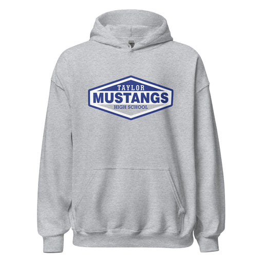 Taylor High School Mustangs Grey Classic Unisex Hoodie 009