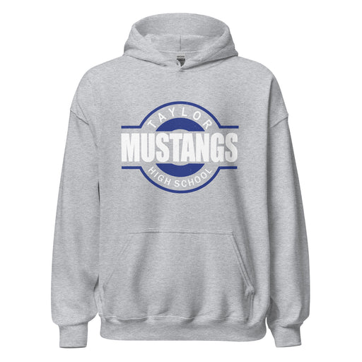 Taylor High School Mustangs Grey Classic Unisex Hoodie 011