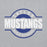 Close-up view of Taylor High School Mustangs Grey Classic Unisex Hoodie 011