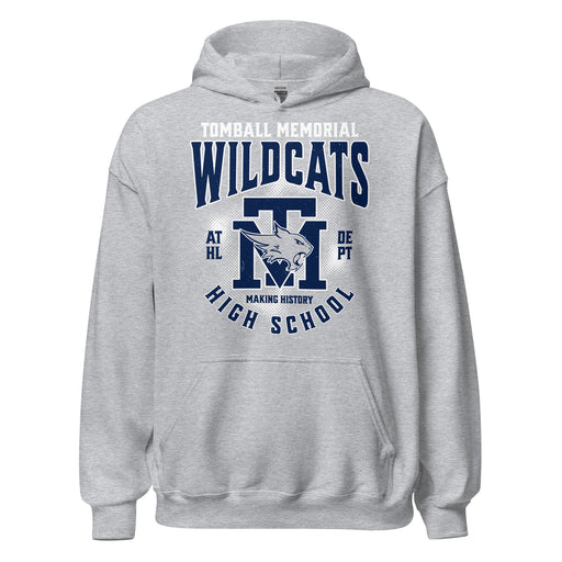 Tomball Memorial High School Wildcats Navy Classic Unisex Hoodie 213