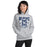 Woman wearing Tomball Memorial High School Wildcats Navy Classic Unisex Hoodie 213