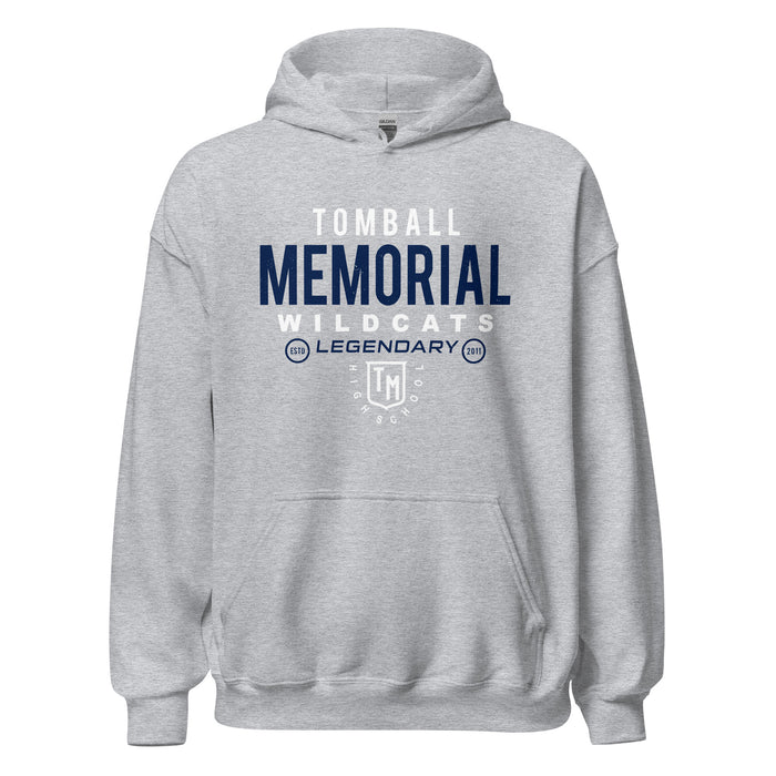 Tomball Memorial High School Wildcats Navy Classic Unisex Hoodie 003