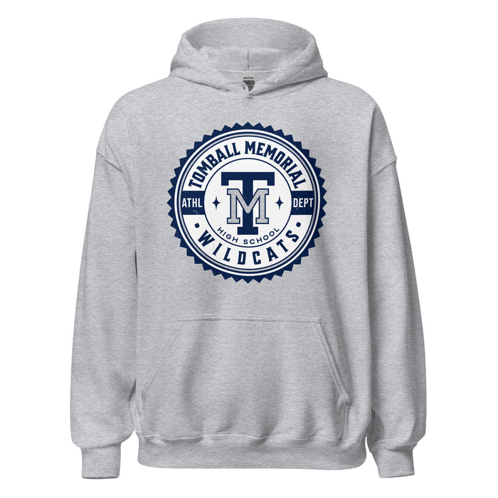 Tomball Memorial High School Wildcats Navy Classic Unisex Hoodie 203