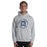 Man wearing Tomball Memorial High School Wildcats Navy Classic Unisex Hoodie 214