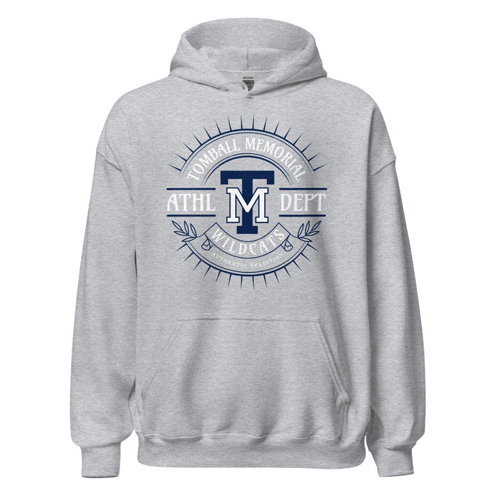 Tomball Memorial High School Wildcats Navy Classic Unisex Hoodie 201