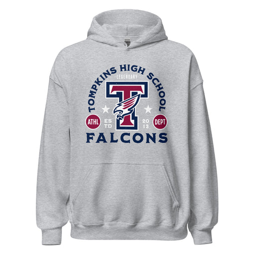 Tompkins High School Falcons Grey Classic Unisex Hoodie 208