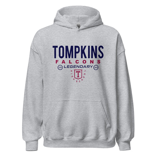 Tompkins High School Falcons Grey Classic Unisex Hoodie 003