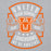 Close-up view of United High School Longhorns Grey Classic Unisex Hoodie 207