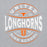 Close-up view of United High School Longhorns Grey Classic Unisex Hoodie 218