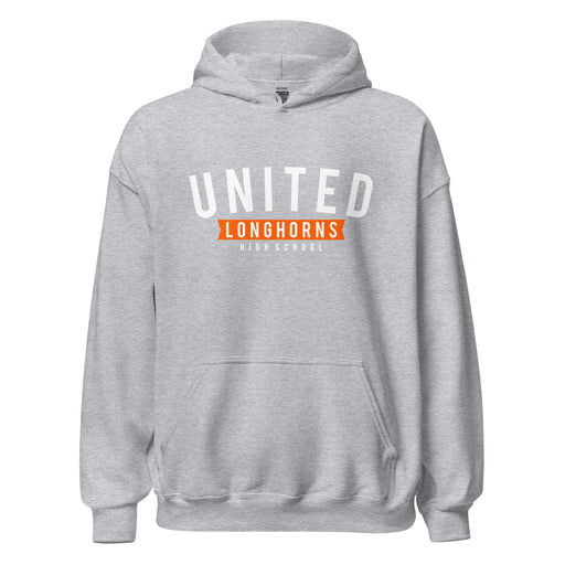 United High School Longhorns Grey Classic Unisex Hoodie 021