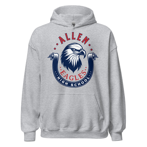 Allen High School Eagles Classic Grey Unisex Hoodie 216