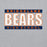 Close-up view of Bridgeland High School Bears Classic Grey Unisex T-shirt 098
