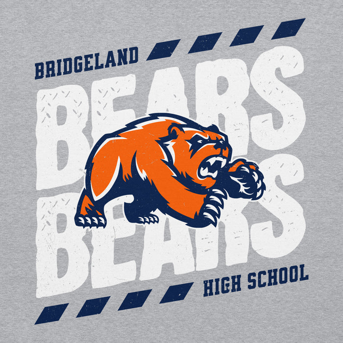 Close-up view of Bridgeland High School Bears Classic Grey Unisex T-shirt 223