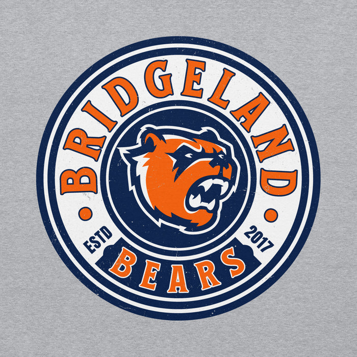 Close-up view of Bridgeland High School Bears Classic Grey Unisex T-shirt 220