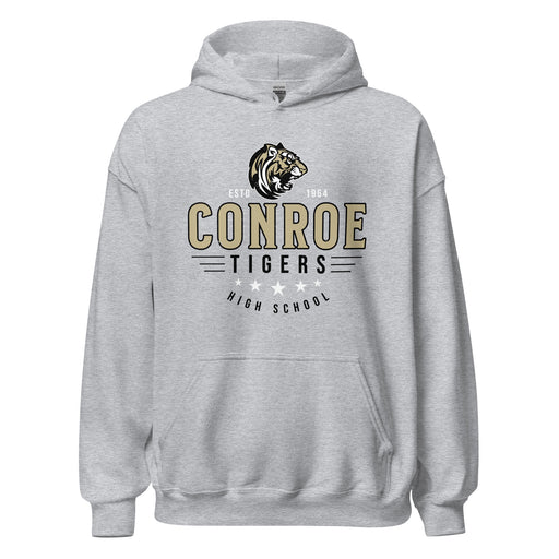Conroe High School Tigers Sport Grey Classic Unisex Hoodie 217