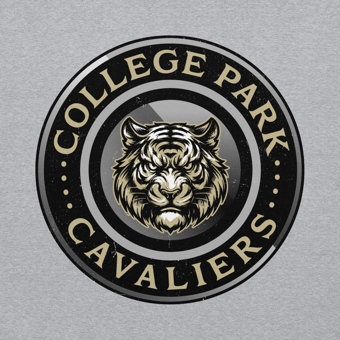 Close-up view of Conroe High School Tigers Sport Grey Classic Unisex Hoodie 222