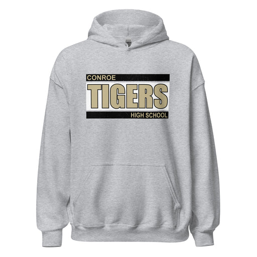 Conroe High School Tigers Sport Grey Classic Unisex Hoodie 098