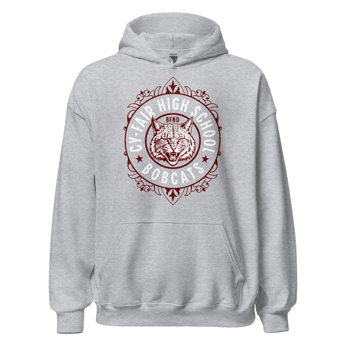 Cy-Fair High School Bobcats Sport Grey Classic Unisex Hoodie 227