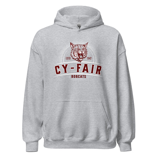 Cy-Fair High School Bobcats Sport Grey Classic Unisex Hoodie 221