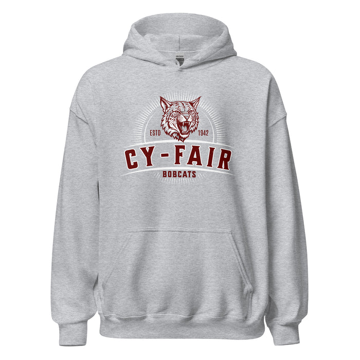 Cy-Fair High School Bobcats Sport Grey Classic Unisex Hoodie 221