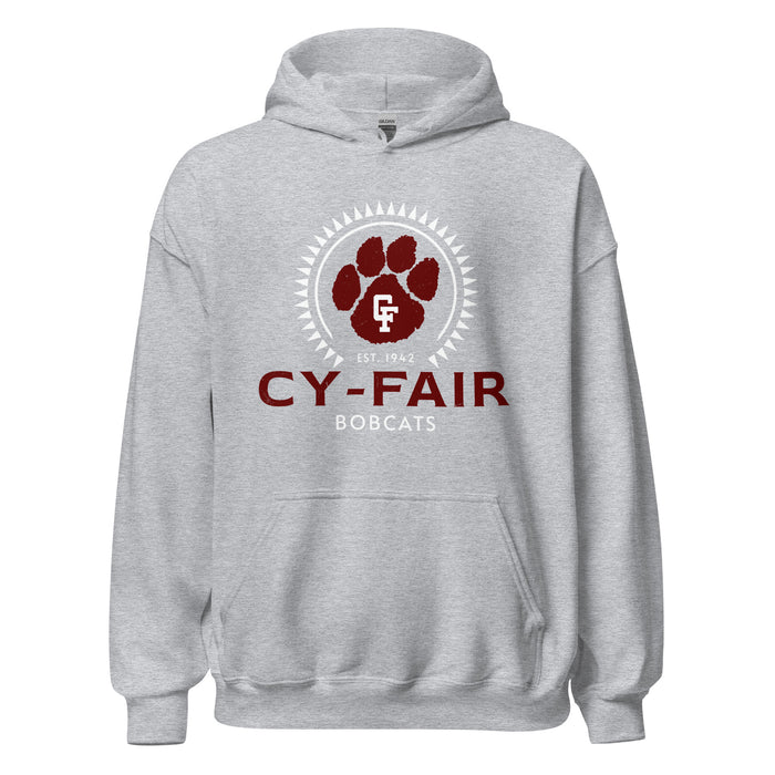Cy-Fair High School Bobcats Sport Grey Classic Unisex Hoodie 226