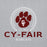 Close-up view of Cy-Fair High School Bobcats Sport Grey Classic Unisex Hoodie 226