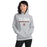 Woman wearing Cy-Fair High School Bobcats Sport Grey Classic Unisex Hoodie 003
