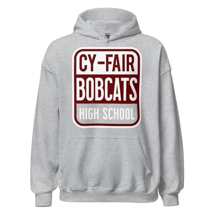 Cy-Fair High School Bobcats Sport Grey Classic Unisex Hoodie 001
