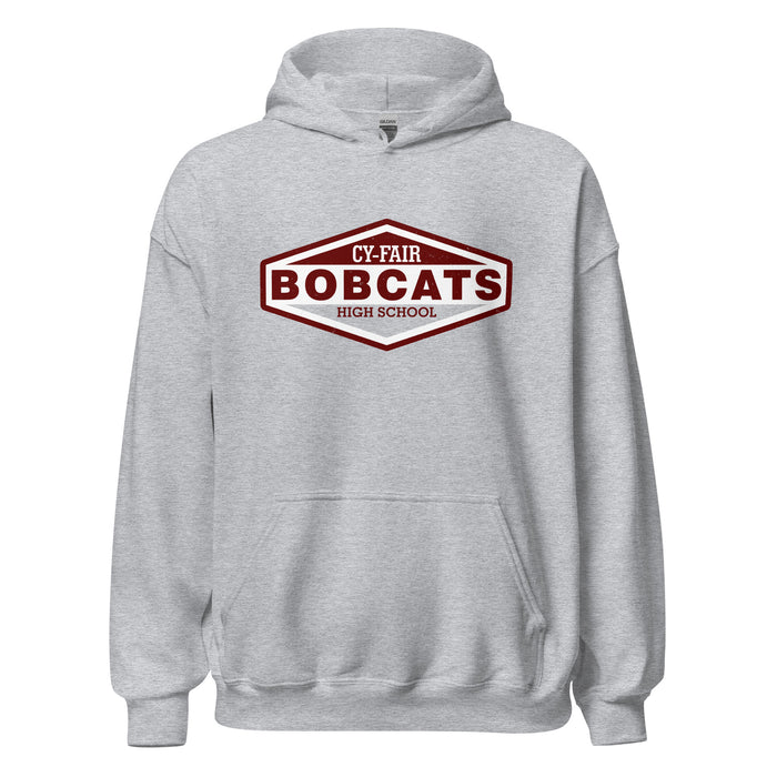 Cy-Fair High School Bobcats Sport Grey Classic Unisex Hoodie 009