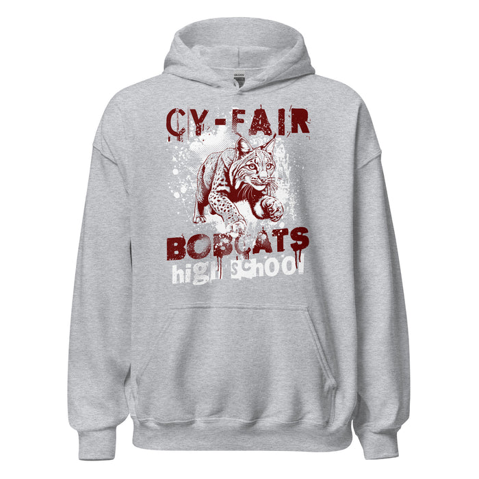 Cy-Fair High School Bobcats Sport Grey Classic Unisex Hoodie 205