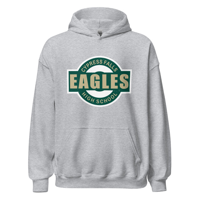 Cypress Falls High School Eagles Heather Grey Classic Unisex Hoodie 011