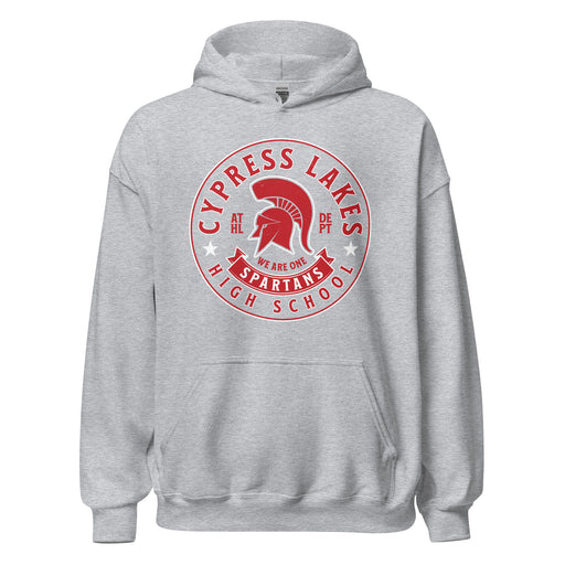Cypress Lakes High School Spartans Heather Grey Classic Unisex Hoodie 215
