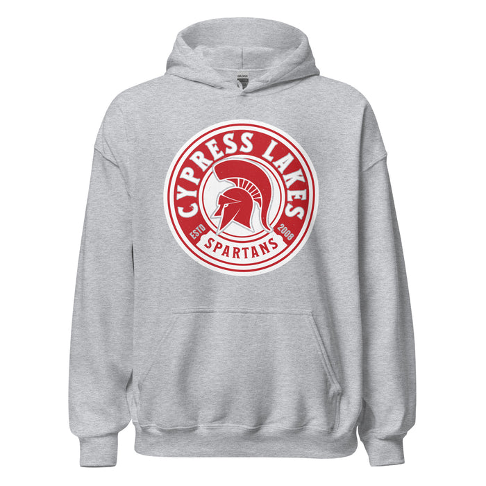 Cypress Lakes High School Spartans Heather Grey Classic Unisex Hoodie 220
