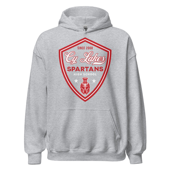 Cypress Lakes High School Spartans Heather Grey Classic Unisex Hoodie 225