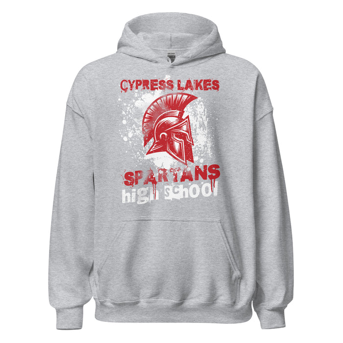 Cypress Lakes High School Spartans Heather Grey Classic Unisex Hoodie 205