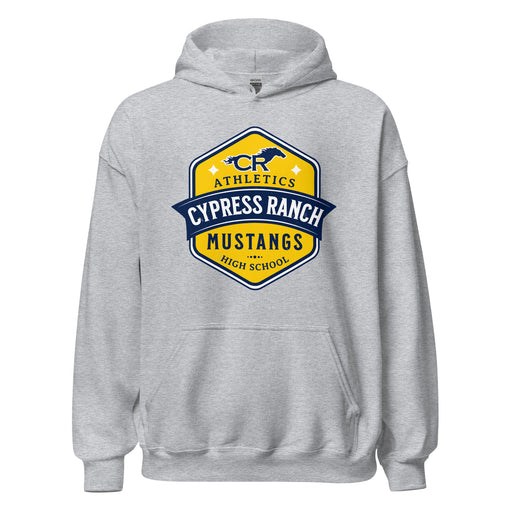 Cypress Ranch High School Mustangs Heather Grey Classic Unisex Hoodie 209