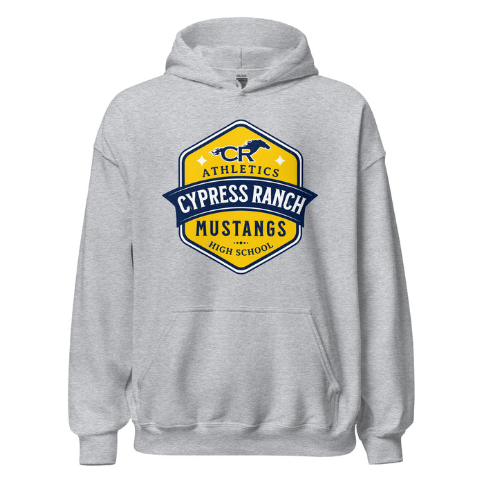 Cypress Ranch High School Mustangs Heather Grey Classic Unisex Hoodie 209