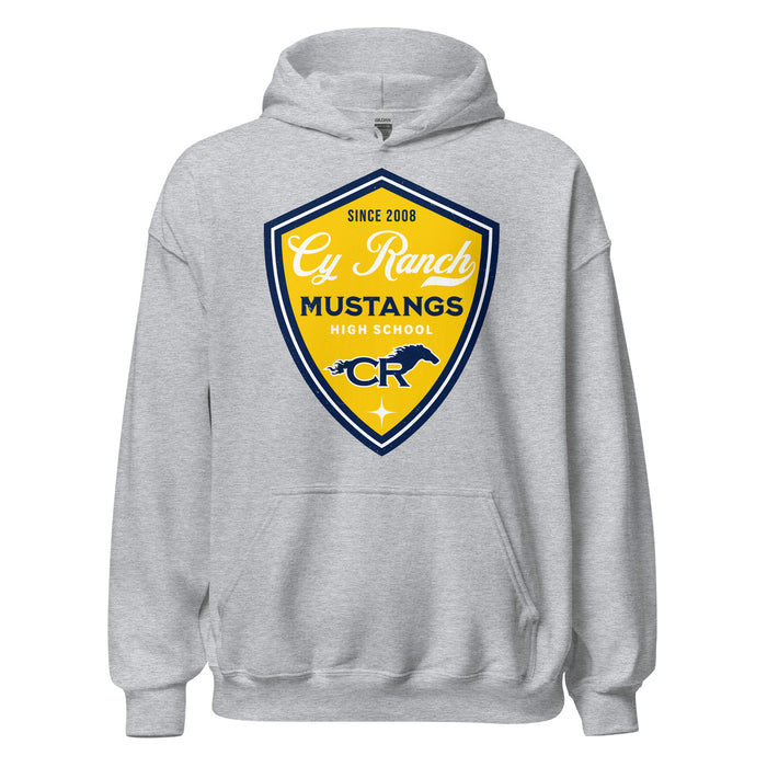 Cypress Ranch High School Mustangs Heather Grey Classic Unisex Hoodie 225