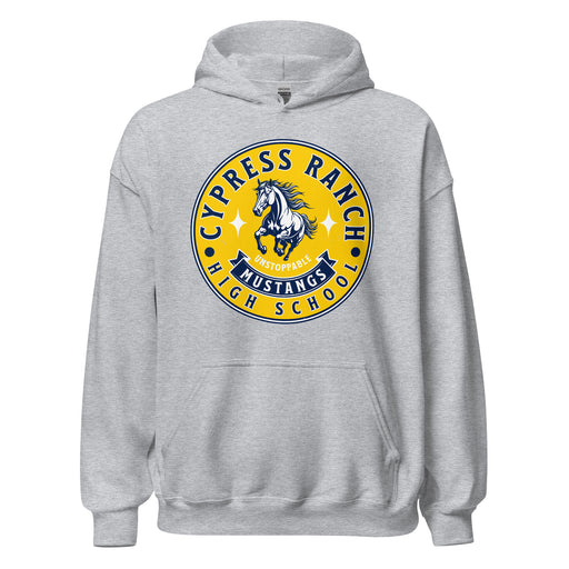 Cypress Ranch High School Mustangs Heather Grey Classic Unisex Hoodie 215