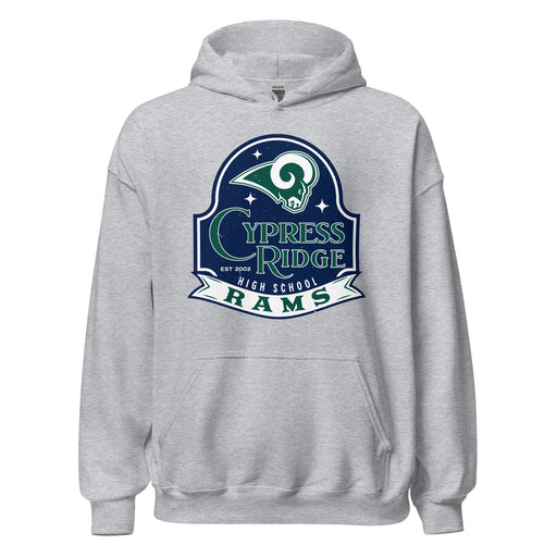 Cypress Ridge High School Rams Sport Heather Classic Unisex Hoodie 219