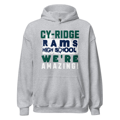 Cypress Ridge High School Rams Sport Heather Classic Unisex Hoodie 231