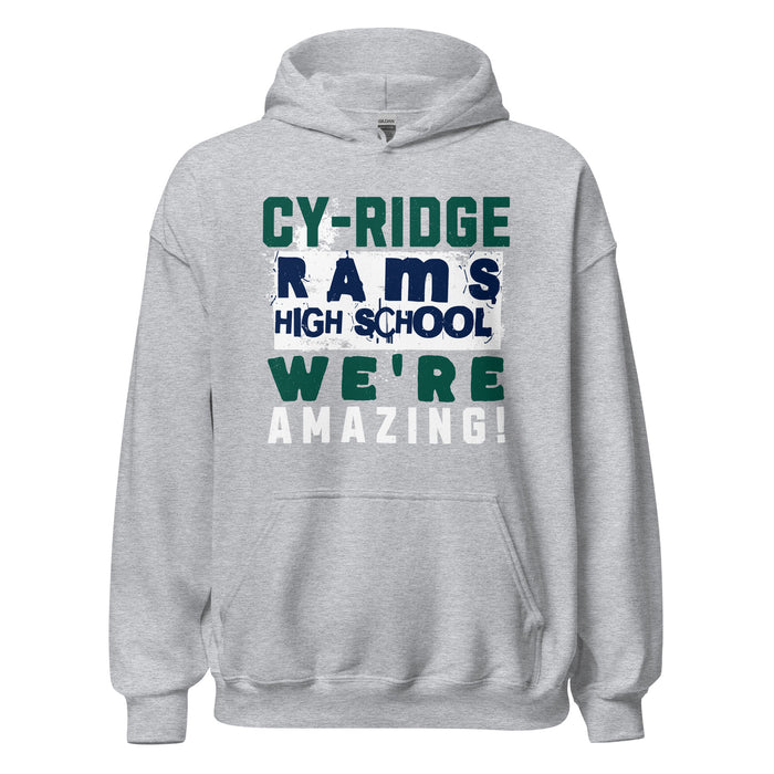 Cypress Ridge High School Rams Sport Heather Classic Unisex Hoodie 231