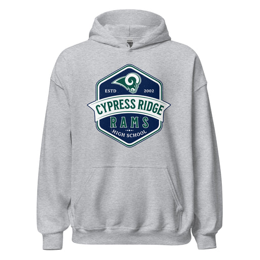 Cypress Ridge High School Rams Sport Heather Classic Unisex Hoodie 209