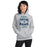 Woman wearing Cypress Ridge High School Rams Sport Heather Classic Unisex Hoodie 210